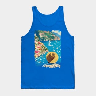 Tourist in a Surrealistic Positano Tank Top